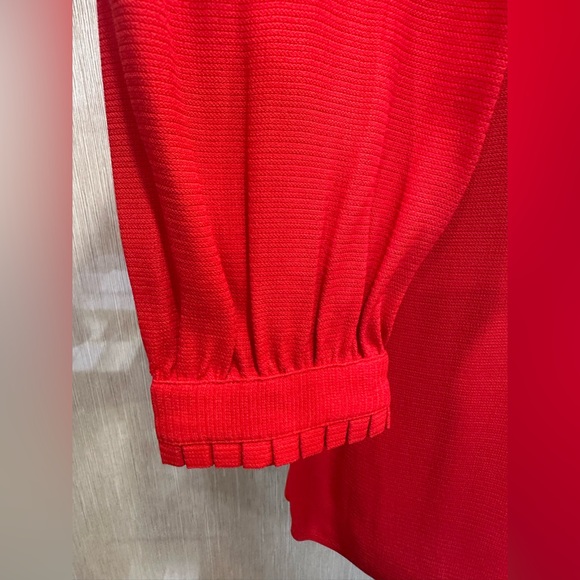 NWT MAJE Corette Red Ruffle Trim Blouse Size 3 (approx. US Medium) - Picture 3 of 8